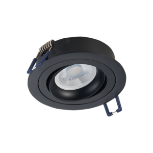 Inbouwspot armatuur kantelbaar | Ø50mm spots | Ø80mm zaagmaat | Zwart in zwart