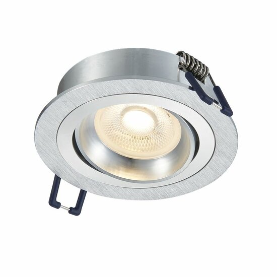 Inbouwspot armatuur kantelbaar | Ø50 mm spots | Ø80 mm zaagmaat | Zilver - Afbeelding 2