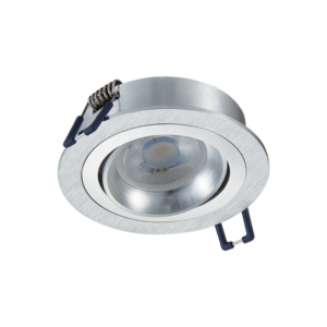 Inbouwspot armatuur kantelbaar | Ø50 mm spots | Ø80 mm zaagmaat | Zilver in zilver