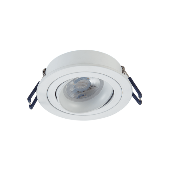 Inbouwspot armatuur kantelbaar | Ø50mm spots | Ø80mm zaagmaat | Wit in wit