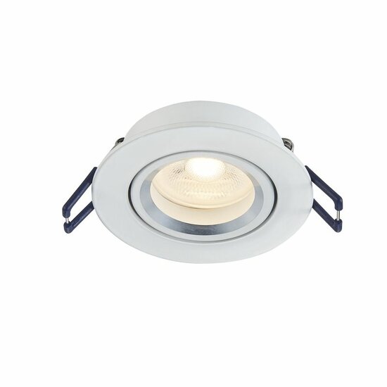 Inbouwspot kantelbaar | zaagmaat Ø73 mm | Wit - voor 50mm LED spots - Afbeelding 2