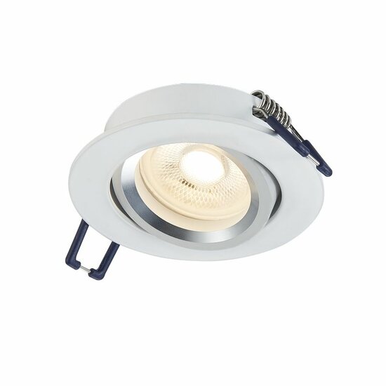 Inbouwspot kantelbaar | zaagmaat Ø73 mm | Wit - voor 50mm LED spots - Afbeelding 3