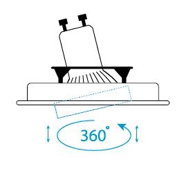 dimensions of a directional recessed spot light