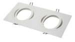 Led inbouwspot armatuur dubbel AR111 richtbaar wit van Tronix Lighting