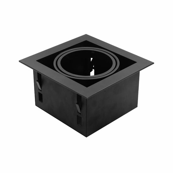 Led inbouw spot armatuur - 1x AR111/ES111 Zwart | Opdekrand van Tronix Lighting