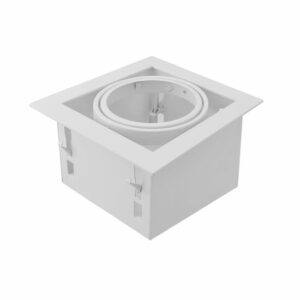 LED Inbouw Spot Armatuur - 1x AR111 Wit | Opdekrand van Tronix Lighting