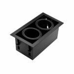 Led inbouw spot armatuur - 2x AR111 Zwart | Opdekrand van Tronix Lighting