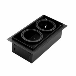 LED Inbouw Spot Armatuur - 2x AR111 Zwart | Trimless van Tronix Lighting