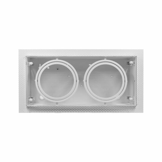 Led inbouw spot armatuur - 2x AR111 Wit | Trimless – Bild 3