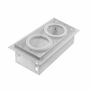 Led inbouw spot armatuur - 2x AR111 Wit | Trimless van Tronix Lighting