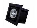 Led recessed spot fixture - 2x AR111 Black | Concealed edge from Tronix Lighting