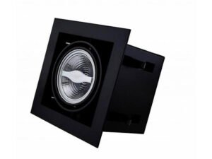 Led inbouw spot armatuur - 1x AR70 Zwart | Opdekrand van Tronix Lighting