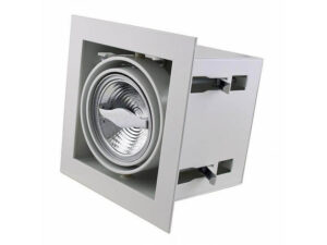 Led inbouw spot armatuur - 1x AR70 Wit | Opdekrand van Tronix Lighting