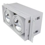 Led inbouw spot armatuur - 2x AR70 Wit | Trimless van Tronix Lighting