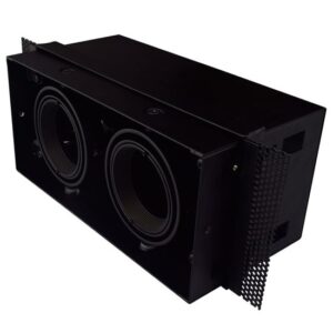 Trimless LED inbouwspot (armatuur) zwart | 2x GU10 / MR16 van Tronix Lighting