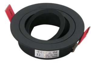 LED Inbouw Spot Armatuur Rond Zwart | Richtbaar van Tronix Lighting
