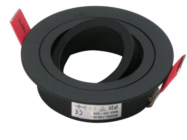 LED Inbouw Spot Armatuur Rond Zwart | Richtbaar van Tronix Lighting