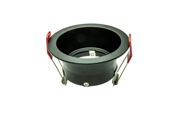 Led Recessed Spot Armature Round Black | Deep-Dipped by Tronix Lighting