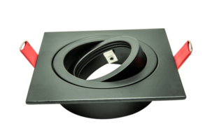 Led Inbouw Spot Armatuur 50mm Vierkant Zwart | Richtbaar van Tronix Lighting