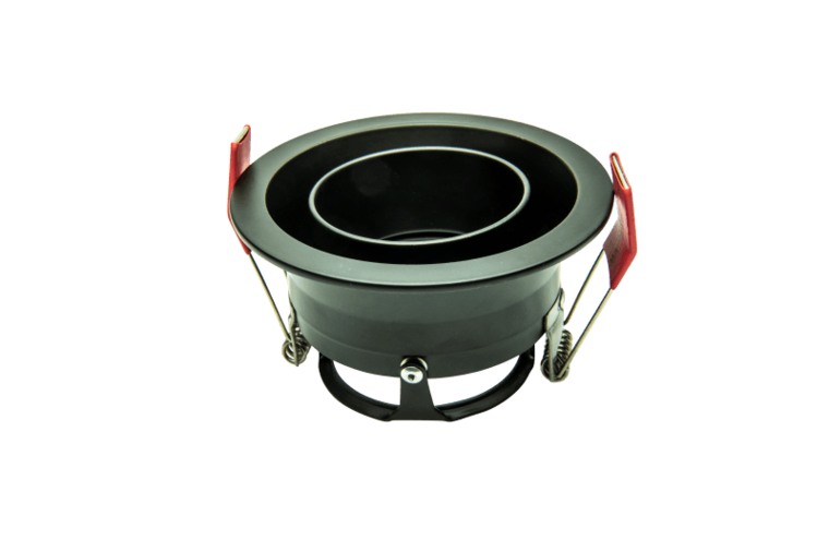 Led Inbouw Spot Armatuur Rond Zwart | Diep Verzonken & Richbaar van Tronix Lighting