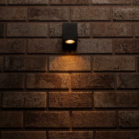 Buitenwandlamp zonder lichtbron 1xGU10 zwart – Bild 2