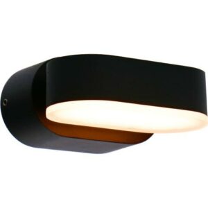 Draaibare zwarte LED buitenwandlamp 2700K IP54