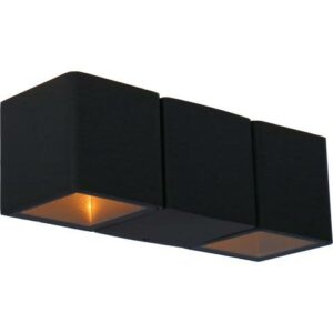 Slanke antracietkleurige LED buitenwandlamp 2700K IP54