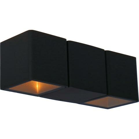 Slanke antracietkleurige LED buitenwandlamp 2700K IP54