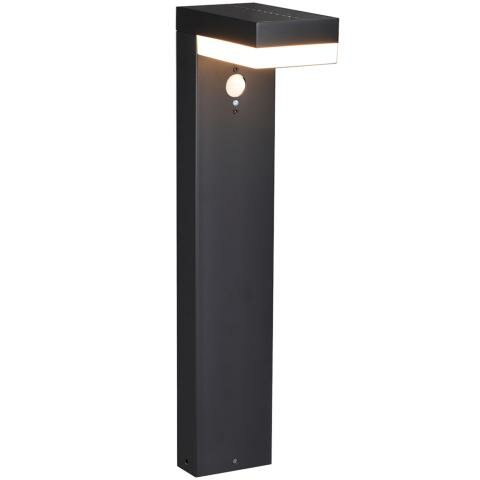 Solar Outdoor Lamp 600lm 2700K Black IP44