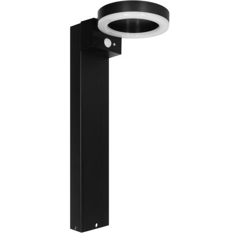 Solar Gartenleuchte 600lm 2700K Schwarz IP44