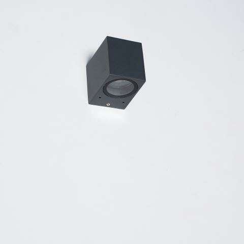 1xGU10 Anthrazit Außenleuchte ohne Lichtquelle - Wandleuchte auf der Wand