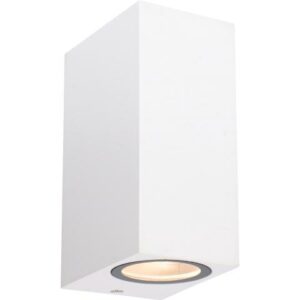 2xGU10 Buitenlamp zonder lichtbron - Wandarmatuur voorkant