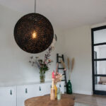 QAZQA Corda hanglamp | Zwart papier | Ø60cm