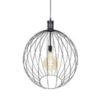 QAZQA Wire Dos pendant light | Black | Ø70cm