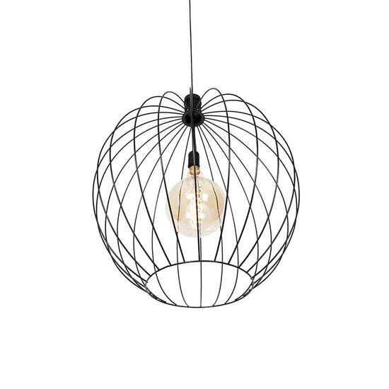 Design Hanglamp Zwart 70 cm - Wire Dos - Image 3