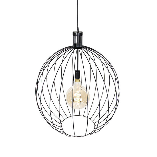 QAZQA Wire Dos pendant light | Black | Ø70cm