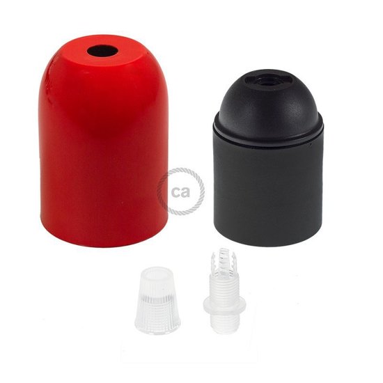 Decoratieve aluminium E27-fitting rood – Bild 2