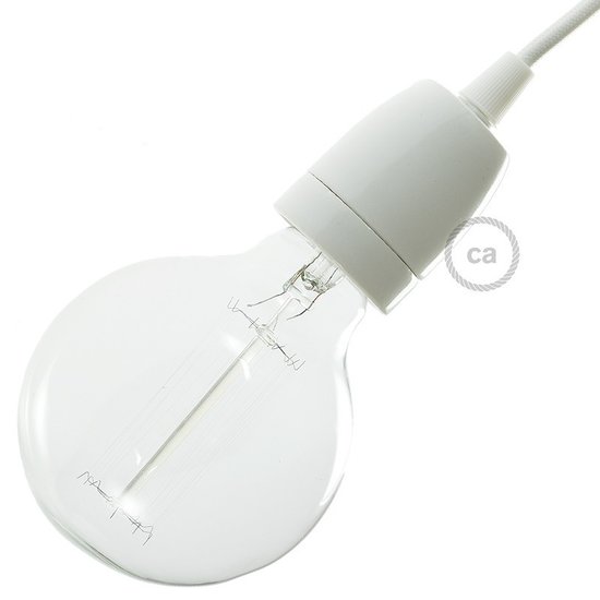 Creative Cables porseleinen E27-fitting wit – Bild 2