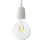 Glanzend witte porseleinen E27-fitting van Creative Cables