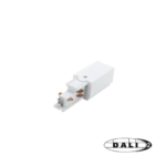 DALI 3-Phasen-Stromschienen-Einspeisverbinder links | Weiß