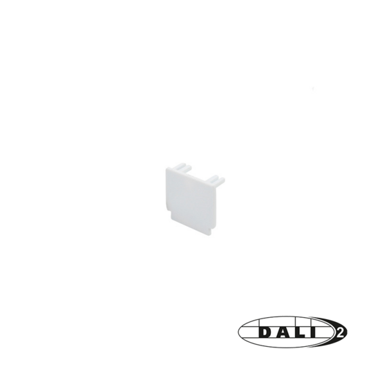 DALI 3-Phasen-Schienen-Endkappe | Weiß