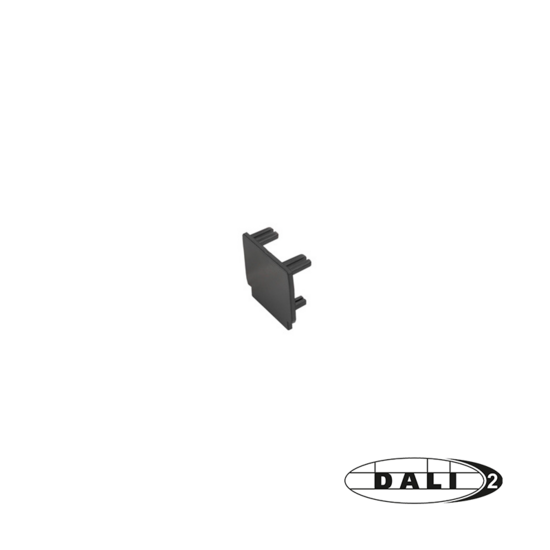 DALI 3-fase rail eindkap | Zwart