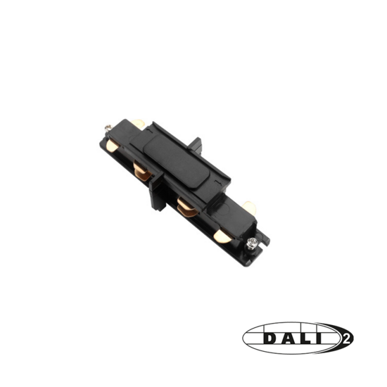DALI 3-Phasen Stromschienen I-Verbinder | Schwarz