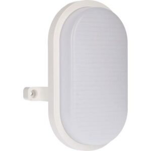 Witte ovale IP65 wandlamp 9W 900 lumen 4000K