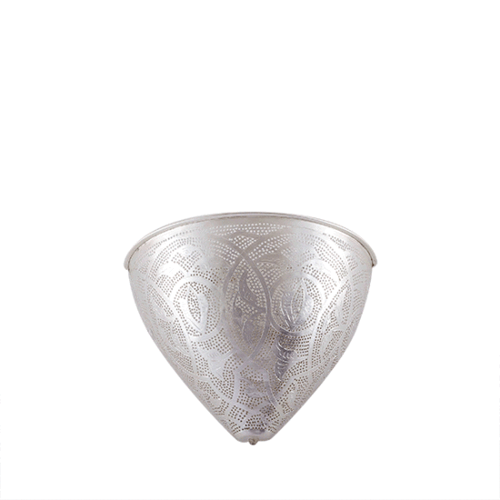 Led wandlamp Egg Filigrain zilver | 28x20cm | E14 messing – Bild 2