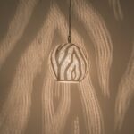 Led hanglamp Dune Ball Small zilver | Ø20cm | E27 messing