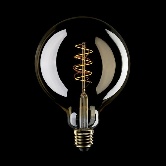 Led golden bulb carbon line spiral filament globe g95 4w 250lm e27 1800k dimmable c06