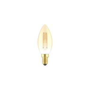 Gouden Carbon Line C35 LED-filament kaarslamp met E14-fitting