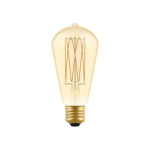 LED Gouden Gloeilamp Carbon Lijn Filament Kooi Edison ST64 7W 640Lm E27 2700K Dimbaar - C54