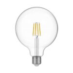 LED Helder Globe Gloeilamp G125 4W 470Lm E27 2700K - E05